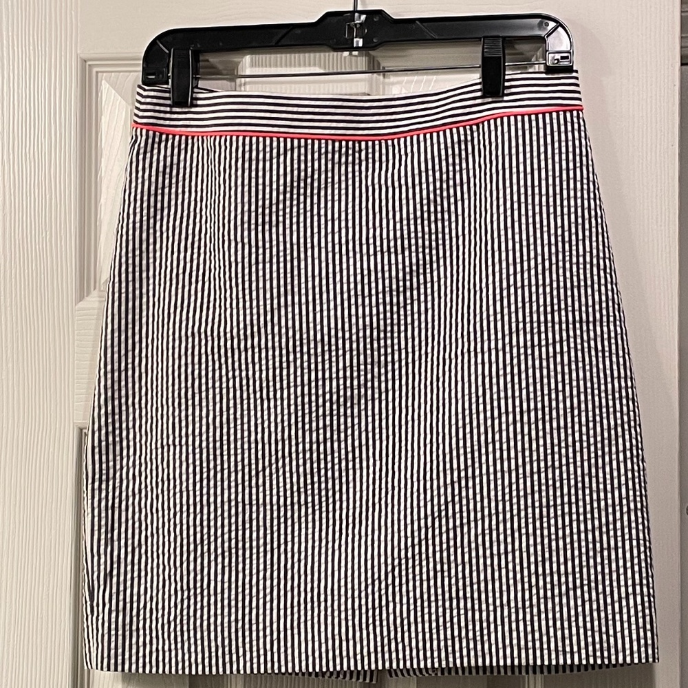 JCrew Factory Seersucker pencil skirt